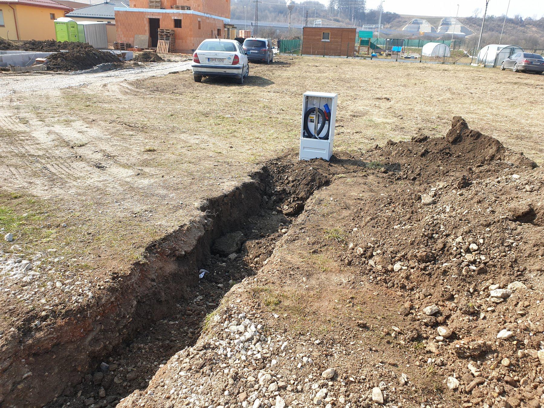 Zemné práce pri elektrickej prípojke